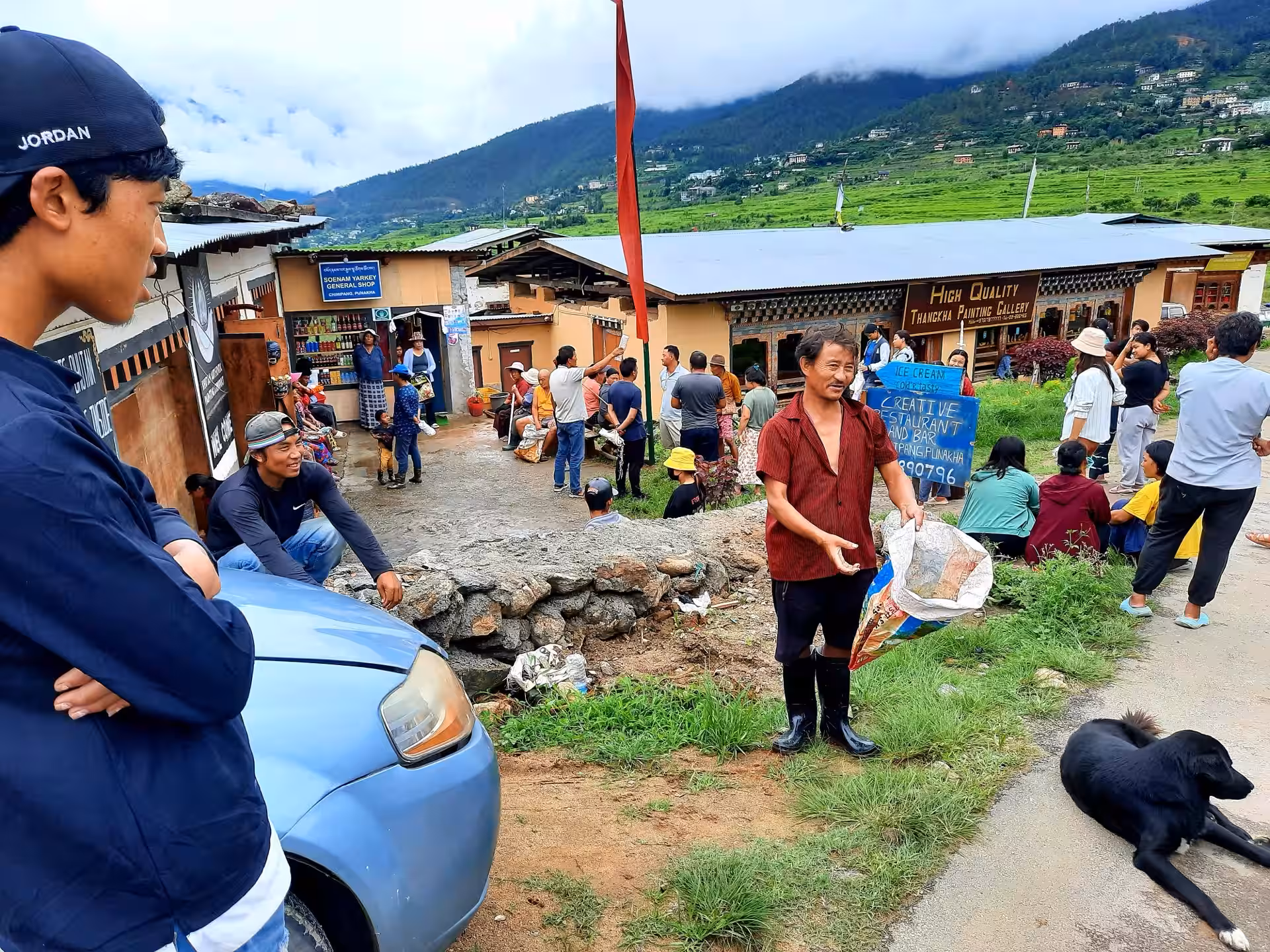 Bhutan Photo Punakha Community Gathers for Trash Clean Up 1
